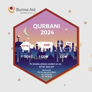 Burma Aid Qurbani 2024 Appeal